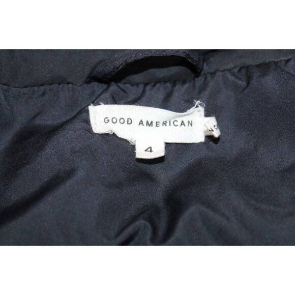 Good American 90s Sherpa Trucker Jacket Mix Blue Shearling Oversized Size 4 XL - Picture 6 of 13